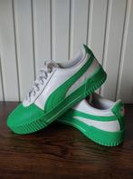Puma schoenen sneakers wit groen 38 gepimpt amper gedragen, Puma, Ophalen of Verzenden, Sneakers of Gympen