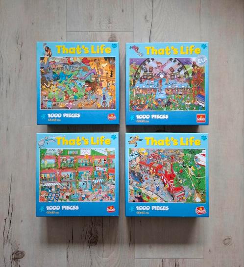 4 puzzels That's Life, Hobby en Vrije tijd, Denksport en Puzzels, Zo goed als nieuw, Legpuzzel, 500 t/m 1500 stukjes, Ophalen of Verzenden