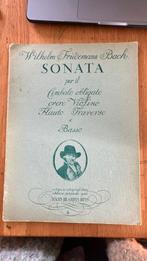 W. F. Bach sonata per il cembalo overo violino flauto trager, Ophalen, Gebruikt, Artiest of Componist, Klassiek