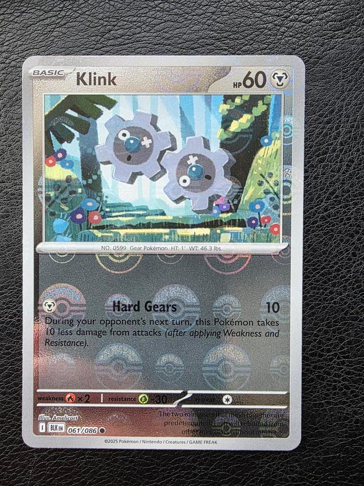 Klink #061 scarlet violet black bolt pokeball, Hobby en Vrije tijd, Verzamelkaartspellen | Pokémon, Nieuw, Losse kaart, Ophalen of Verzenden