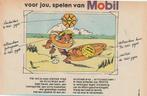 retro reclame 1971 Mobil tankstation spaaractie speelgoed, Verzamelen, Retro, Verzenden, Overige typen