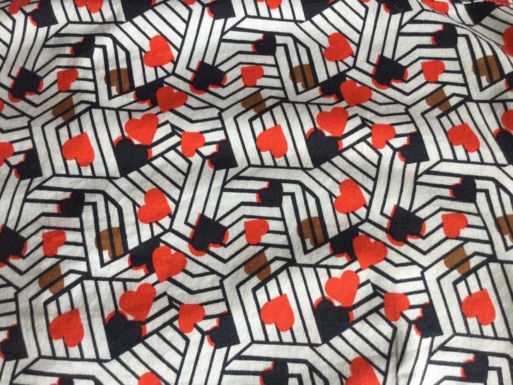 Blouse met hartjes, maat 38., Kleding | Dames, Blouses en Tunieken, Overige kleuren, Ophalen of Verzenden