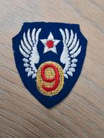 US WW2 British made 9th Airforce patch, Verzamelen, Ophalen of Verzenden, Amerika, Embleem of Badge