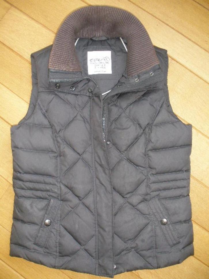 ESPRIT bodywarmer donker grijs dons maat 40, Kleding | Dames, Bodywarmers, Zo goed als nieuw, Maat 38/40 (M), Grijs, Ophalen of Verzenden