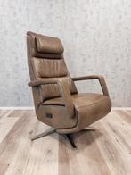 Chanti leren elektrische relax fauteuil op accu, Gebruikt, Ophalen of Verzenden, Metaal, 50 tot 75 cm