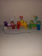 Janod houten Speel / Stapel en Loop trein, Kinderen en Baby's, Speelgoed | Houten speelgoed, Ophalen of Verzenden, Gebruikt, Rij- of Hobbelspeelgoed