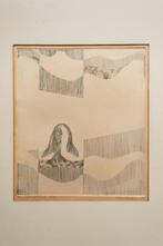Print Kunstuitleen Pen en Inkt 1973, Antiek en Kunst, Kunst | Etsen en Gravures, Ophalen