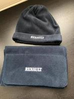 Z.g.a.n/donkerblauw fleece sjaal en muts mer tekst/Renault, Kleding | Heren, Ophalen of Verzenden, Zo goed als nieuw, Overige maten
