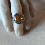 Silvere  met  Saffier  maat 19, 19 tot 20, Nieuw, Ophalen of Verzenden, Met edelsteen