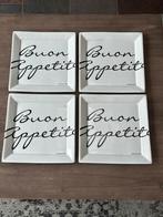 *** 4 borden (26x26 cm) van Riviera Maison ***, Huis en Inrichting, Keuken | Servies, Ophalen of Verzenden, Zo goed als nieuw