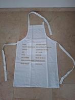 Halterschort keukenschort nieuw L- XL, Huis en Inrichting, Keuken | Textiel, Ophalen of Verzenden, Nieuw, Wit, Schort