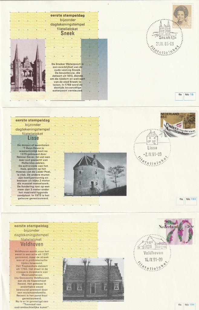 78 enveloppen met Eerste Dag afstempelingen, Postzegels en Munten, Postzegels | Eerstedagenveloppen, Onbeschreven, Nederland, Ophalen of Verzenden