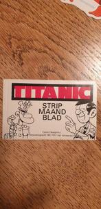 Strip sticker Titanic Stripblad, Peter de Smet De Generaal, Ophalen of Verzenden