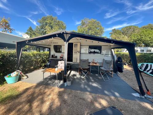 Dethleffs Aero 470 FR 2021, mover, airco, luifel,  voortent, Caravans en Kamperen, Caravans, Particulier, tot en met 4, 1000 - 1250 kg