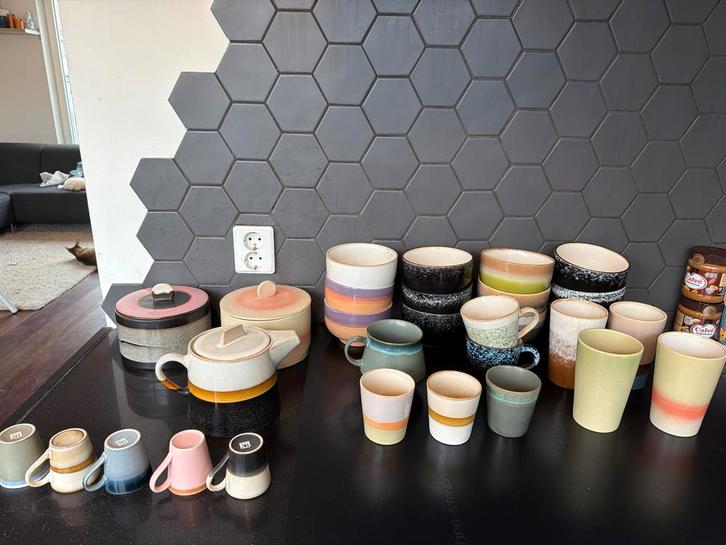 Hk living servies, Huis en Inrichting, Keuken | Servies, Gebruikt, Bord(en), Overige stijlen, Keramiek, Ophalen