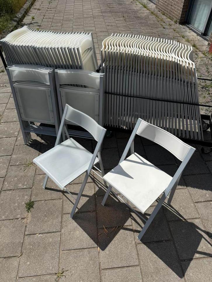 Partij klapstoelen, Huis en Inrichting, Stoelen, Zo goed als nieuw, Vijf, Zes of meer stoelen, Bruin, Ophalen of Verzenden