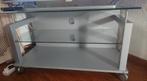 TV glass table 95 width* 55height*40 cm deep, Ophalen of Verzenden, Zo goed als nieuw, 25 tot 50 cm, Minder dan 100 cm