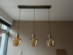 Moderne Hanglamp met 3 Lampen, Huis en Inrichting, Lampen | Hanglampen, Ophalen, Gebruikt, Glas, Minder dan 50 cm