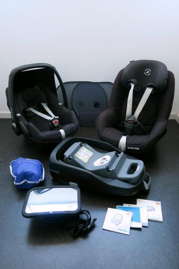 Maxi-Cosi Pebble + Pearl autostoelen en FamilyFix-onderstel beschikbaar voor biedingen