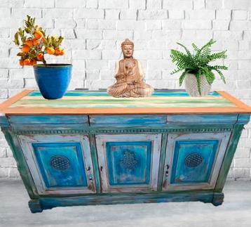 Supergave stoere ibiza hippie boho kast dressoir  beschikbaar voor biedingen