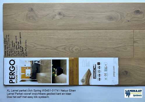 XL Lamel Parket Klik Spring Oak Natuur voor afgeolied, Huis en Inrichting, Stoffering | Vloerbedekking, Nieuw, Laminaat, 75 m² of meer