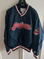 Vintage Starter Cleveland Indians jas jack pullover 90’s XL, Blauw, Maat 56/58 (XL), Ophalen of Verzenden, Zo goed als nieuw