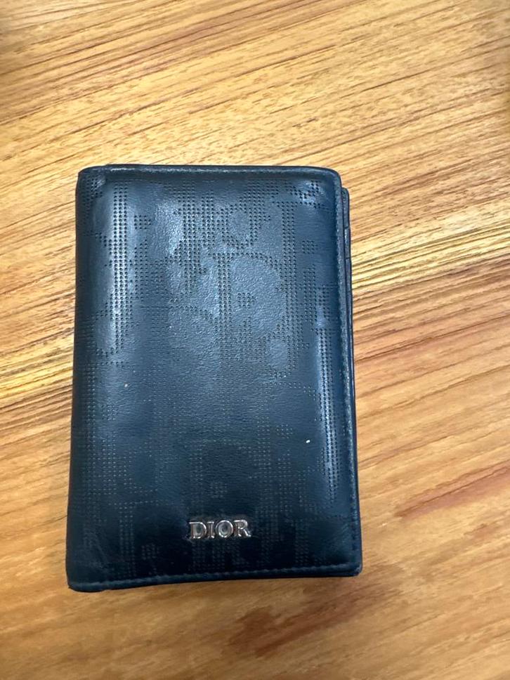 Dior Pasjeshouder - Gebruikt, Sieraden, Tassen en Uiterlijk, Portemonnees, Gebruikt, Overige merken, Zwart, Leer, Ophalen of Verzenden