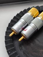 Nakamichi Locking Rca Connector - 2 stuks, Ophalen of Verzenden, Gebruikt, Minder dan 2 meter, Overige kabels