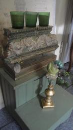 baroque kandelaar voor 3 wax inelichtjes antieke uitstraling, Ophalen of Verzenden