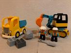 LEGO DUPLO Truck & graafmachine met rupsbanden, Kinderen en Baby's, Speelgoed | Duplo en Lego, Ophalen, Zo goed als nieuw, Duplo
