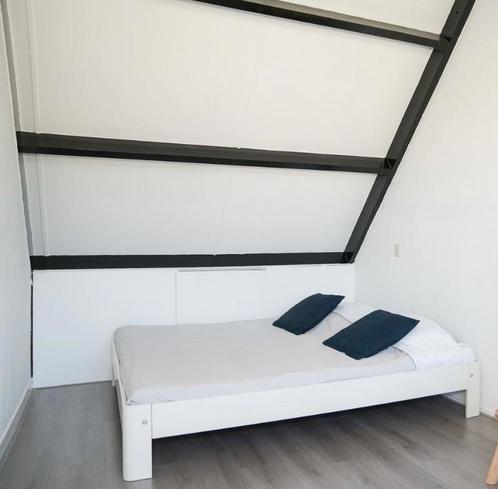 Auping 2 persoonsbed auronde 180 x 200 cm wit, Huis en Inrichting, Slaapkamer | Bedden, Gebruikt, Tweepersoons, 180 cm, 200 cm