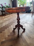 Wij tafeltje hout gedraaide poot.53cm doorsnee, 61cm hoog, Antiek en Kunst, Ophalen