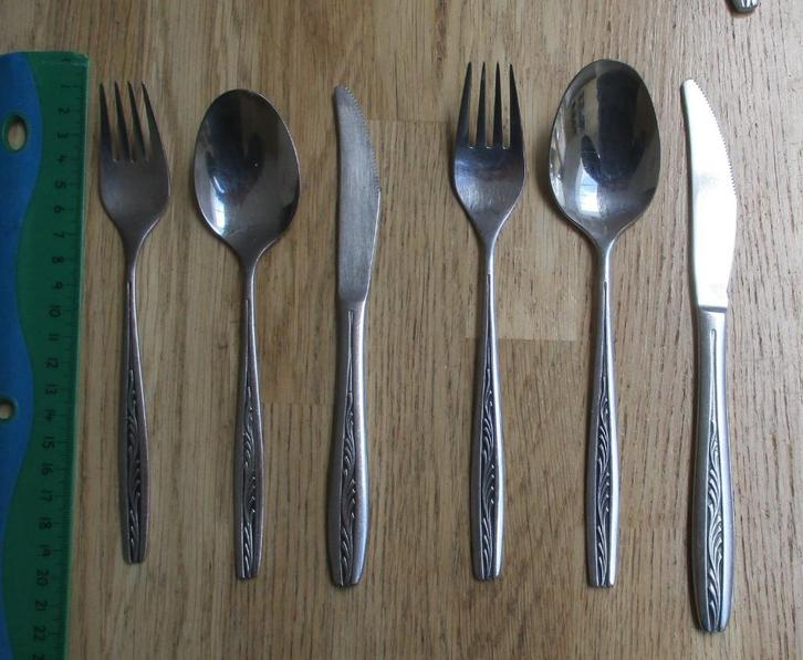 gero zilmeta takje model 521 messen vorken lepels per stuk, Huis en Inrichting, Keuken | Bestek, Rvs of Chroom, Ophalen of Verzenden