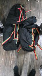 Zwarte fietstassen met kleurrijke details, Muziek en Instrumenten, Percussie, Ophalen, Gebruikt