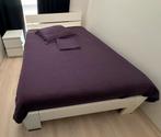 Bijenkorf Home Dekbedovertrek 230 x 230 | 100% Katoen, Ophalen of Verzenden, Zo goed als nieuw, Tweepersoons, Dekbedovertrek