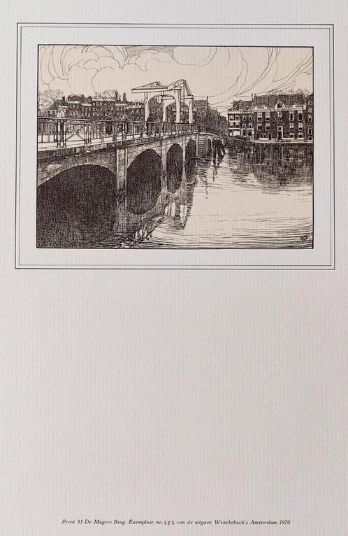 De Magere Brug ... Amsterdam ..., Antiek en Kunst, Kunst | Tekeningen en Foto's, Ophalen of Verzenden