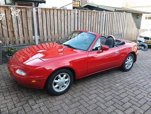 Mazda MX-5 1.6 16V Miata U9 *1990* Rood, Airco, Mooie auto!, Auto's, Oldtimers, Bedrijf, ABS, Centrale vergrendeling, Elektrische ramen
