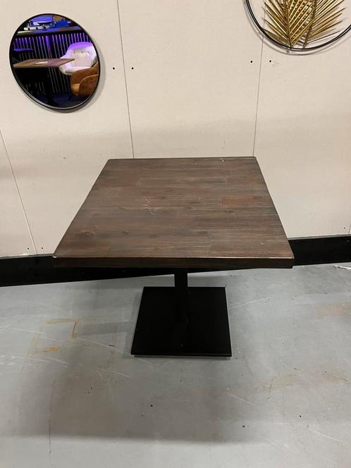 Horeca eettafel eikenhout 70x80 cm, Antiek en Kunst, Antiek | Meubels | Tafels, Ophalen of Verzenden