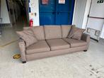 mooie moderne design bank 3-zits bruin wol, Ophalen, Driepersoons, 75 tot 100 cm, Zo goed als nieuw