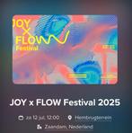 4 joy x flow festival kaartjes za-12-07-2025, Tickets en Kaartjes, Evenementen en Festivals, Drie personen of meer