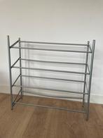 Wire shoe rack 74x72cm silver grey, Huis en Inrichting, Kasten | Schoenenrekken, Gebruikt, Ophalen