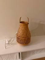 IKEA MISTERHULT Rotan lamp met handvat, Huis en Inrichting, Ophalen of Verzenden, Zo goed als nieuw, Ovaal, Bruin