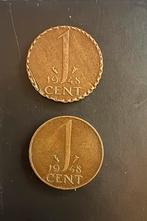 1 cent 1948 Wilhelmina - met zeldzaam afwijkende kartelrand, Postzegels en Munten, Munten | Nederland, Ophalen of Verzenden, Koningin Wilhelmina