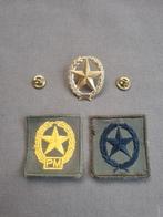 Pinspeld en patches schutter 1ste klasse pistool mitrailleur, Verzamelen, Militaria | Algemeen, Ophalen of Verzenden, Landmacht