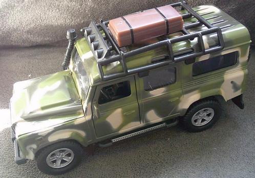 LANDROVER defender camouflage schaal 1;34, Hobby en Vrije tijd, Modelbouw | Auto's en Voertuigen, Zo goed als nieuw, Auto, 1:32 tot 1:50