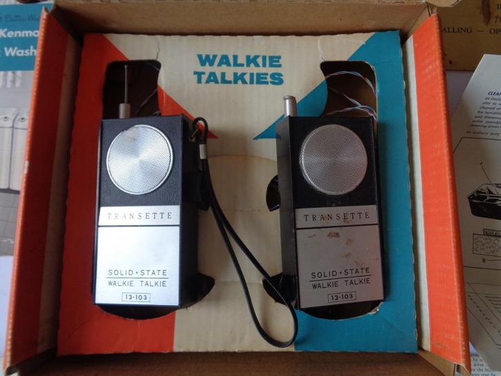 Oude Solid State Walkie Talkies in oude Remco Doos, Audio, Tv en Foto, Walkmans, Discmans en Minidiscspelers, Overige typen, Ophalen of Verzenden