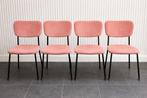 8x Zuiver eetkamerstoelen– 4x groen & 4x roze €100 per stoel, Ophalen, Overige kleuren, Zo goed als nieuw, Vier