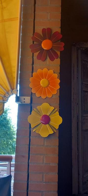 3 Metalen bloemen Mica beschikbaar voor biedingen