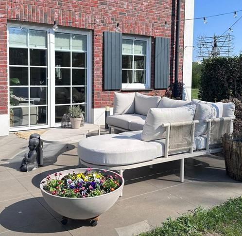 lounge tuinbank met ronde vormen (nieuw uit voorraad), Tuin en Terras, Tuinsets en Loungesets, Nieuw, Loungeset, Aluminium, 6 zitplaatsen