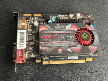Videokaart XFX Radeon HD 5670 – 1GB DDR5 beschikbaar voor biedingen